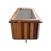 Cold Plunge Ice Bath Tub Solid wood Hot And Cold Bath Spa Tub With Stainless Liner For Therapy