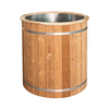 Cold Plunge Ice Bath Tub Solid wood Hot And Cold Bath Spa Tub With Stainless Liner For Therapy