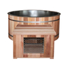Cold Plunge Ice Bath Tub Solid wood Hot And Cold Bath Spa Tub With Stainless Liner For Therapy