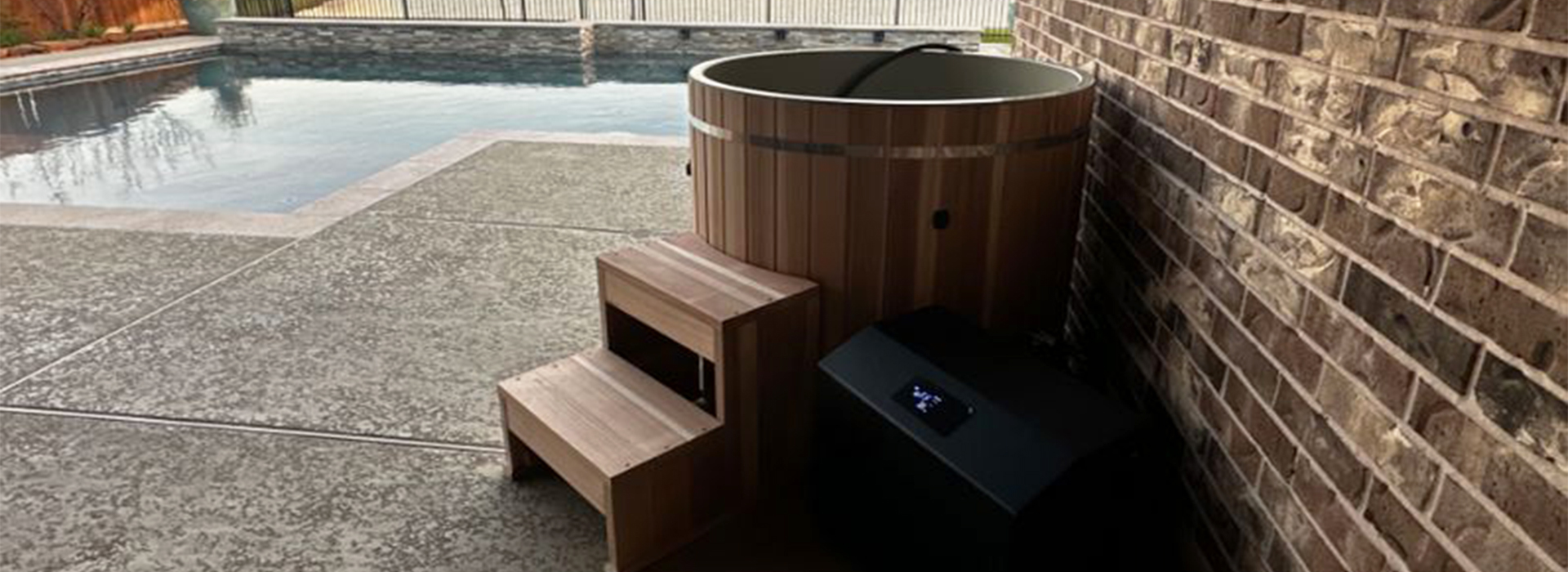 Wooden Ice Bath Tub